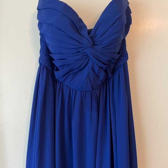 Size XS Royal Blue Strapless Prom Dress Minuet - Picture 4 of 5